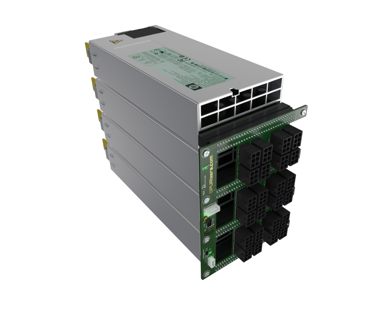 GPURisers R8 - 8 GPU Smart Mining Rig - GPURisers.com