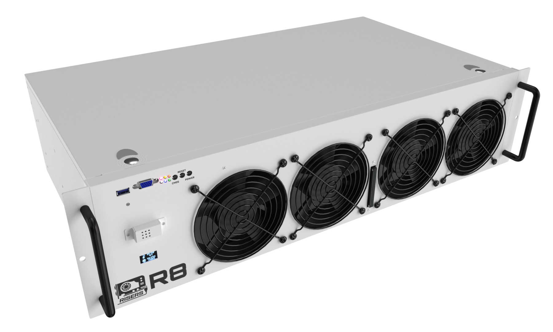 GPURisers R8 - 8 GPU Smart Mining Rig - GPURisers.com